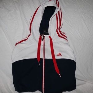 adidas striped sweater